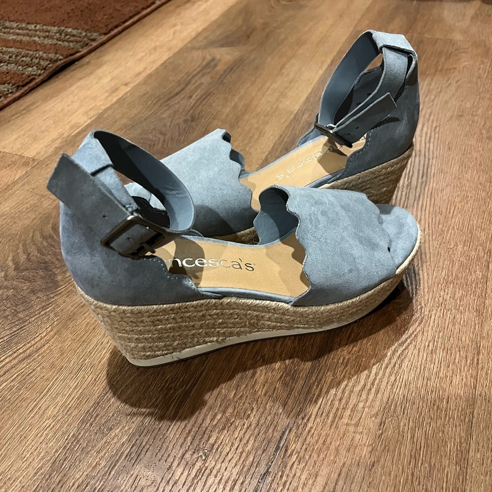 Franchesca's Robin's Egg Blue Wedges